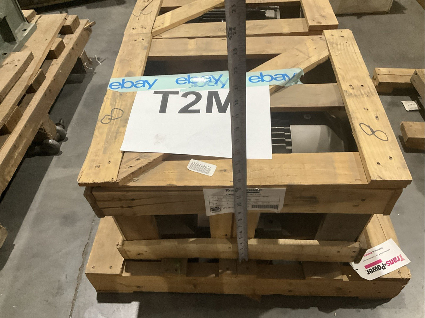 TRANS POWER TPE7+12R18CIC213 T 3 PHASE MOTOR 1750 RPM 7.5 HZ 230/460V T2M