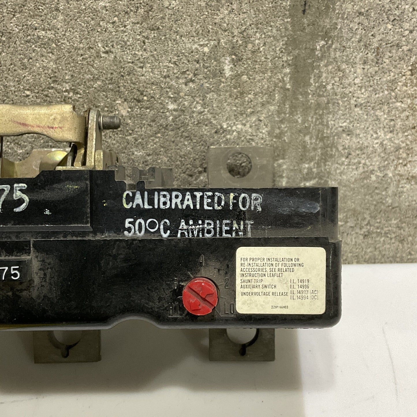 WESTINGHOUSE 455D564G26 AB TRIP UNIT 175AMP 875-1750 TRIP AMPS 373