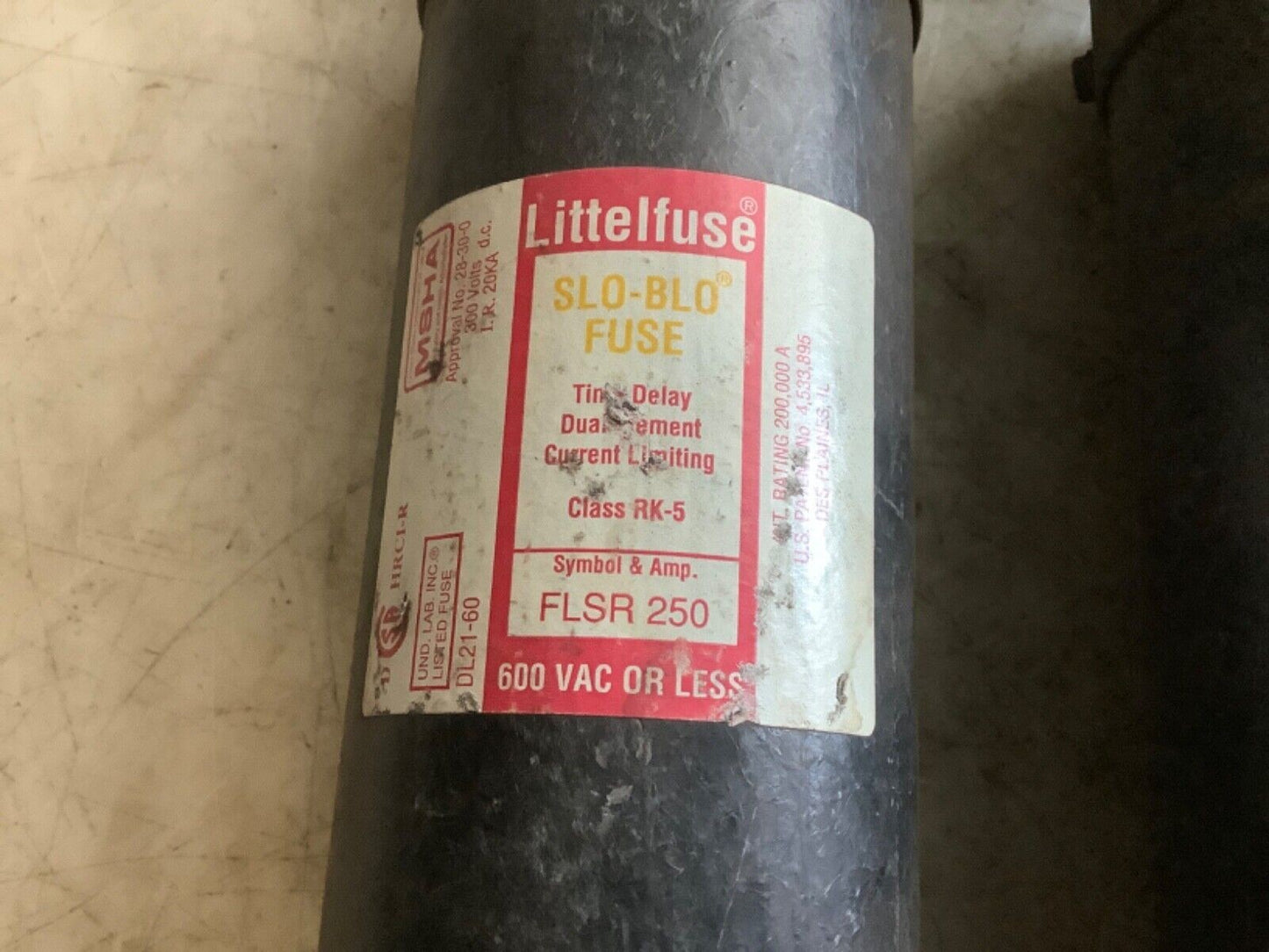 LITTELFUSE FLSR250 FUSE 600VAC 444 - LOT OF 2