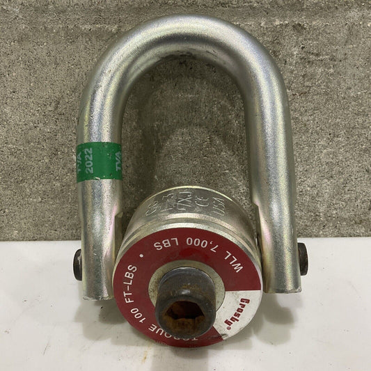 CROSBY CG F-3 7XJ CE SWIVEL HOIST RING TORQUE 100 FT-LBS WLL 7000 LBS 107