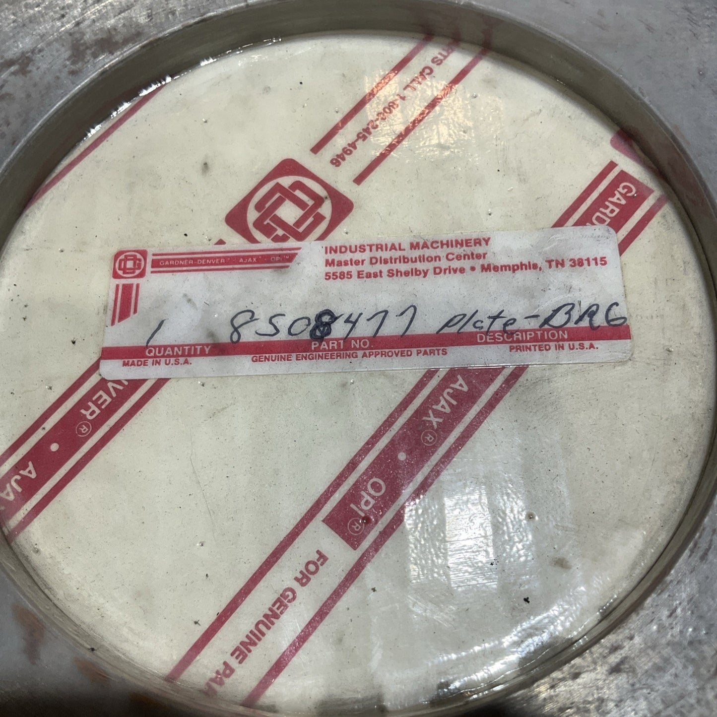 GARDNER DENVER 8508477 PLATE BEARING CLAMP 373