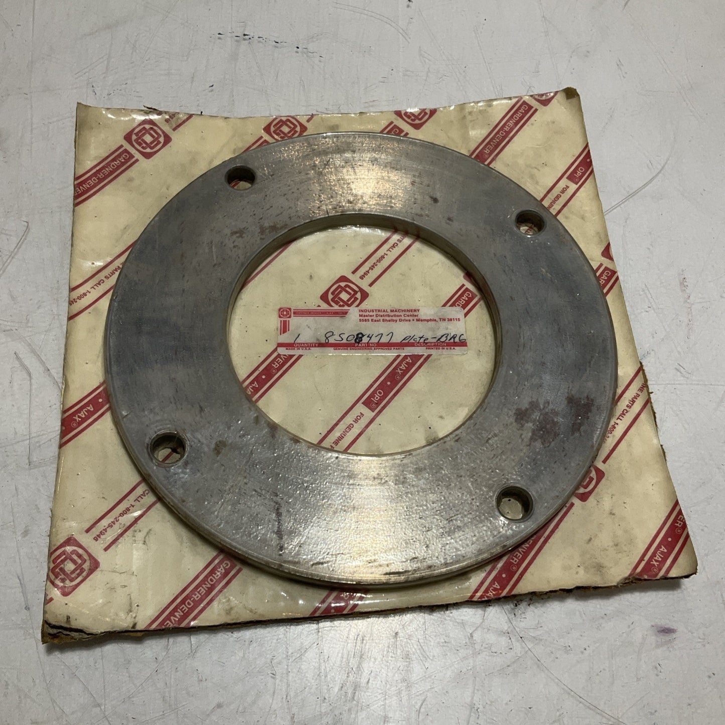 GARDNER DENVER 8508477 PLATE BEARING CLAMP 373