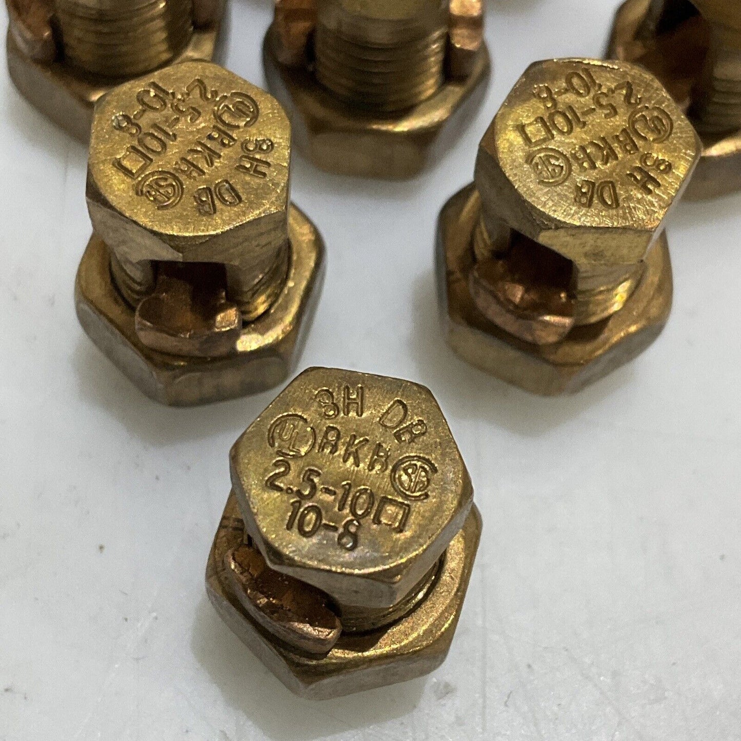 THOMAS & BETTS 2.5-10 10-6 SPLIT BOLT CABLE CONNECTOR LOT OF 21 373