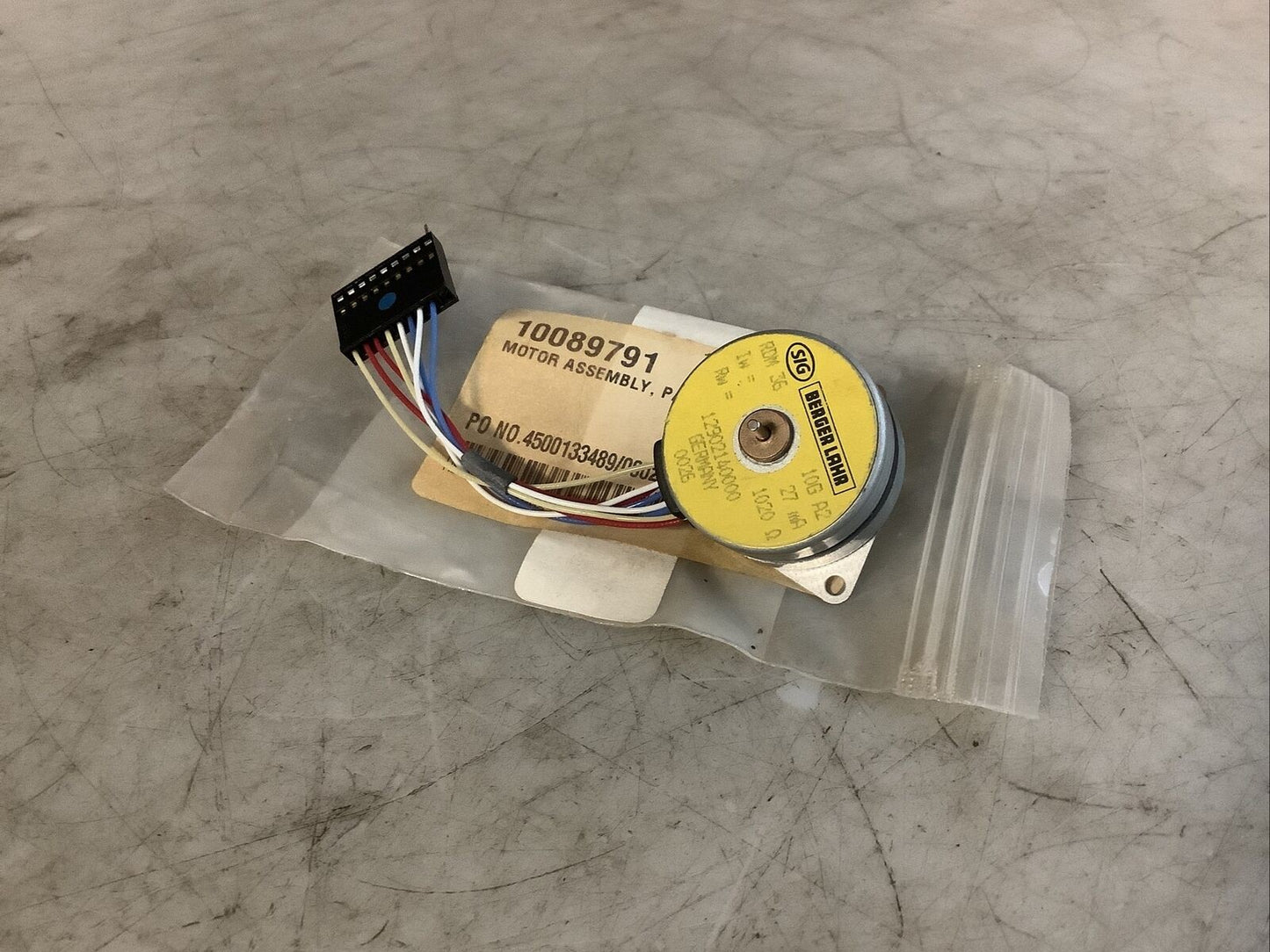 BERGER LAHR 12902140000 RDM 36/10G A2 MOTOR ASSEMBLY 27MA 1020OHMS 555