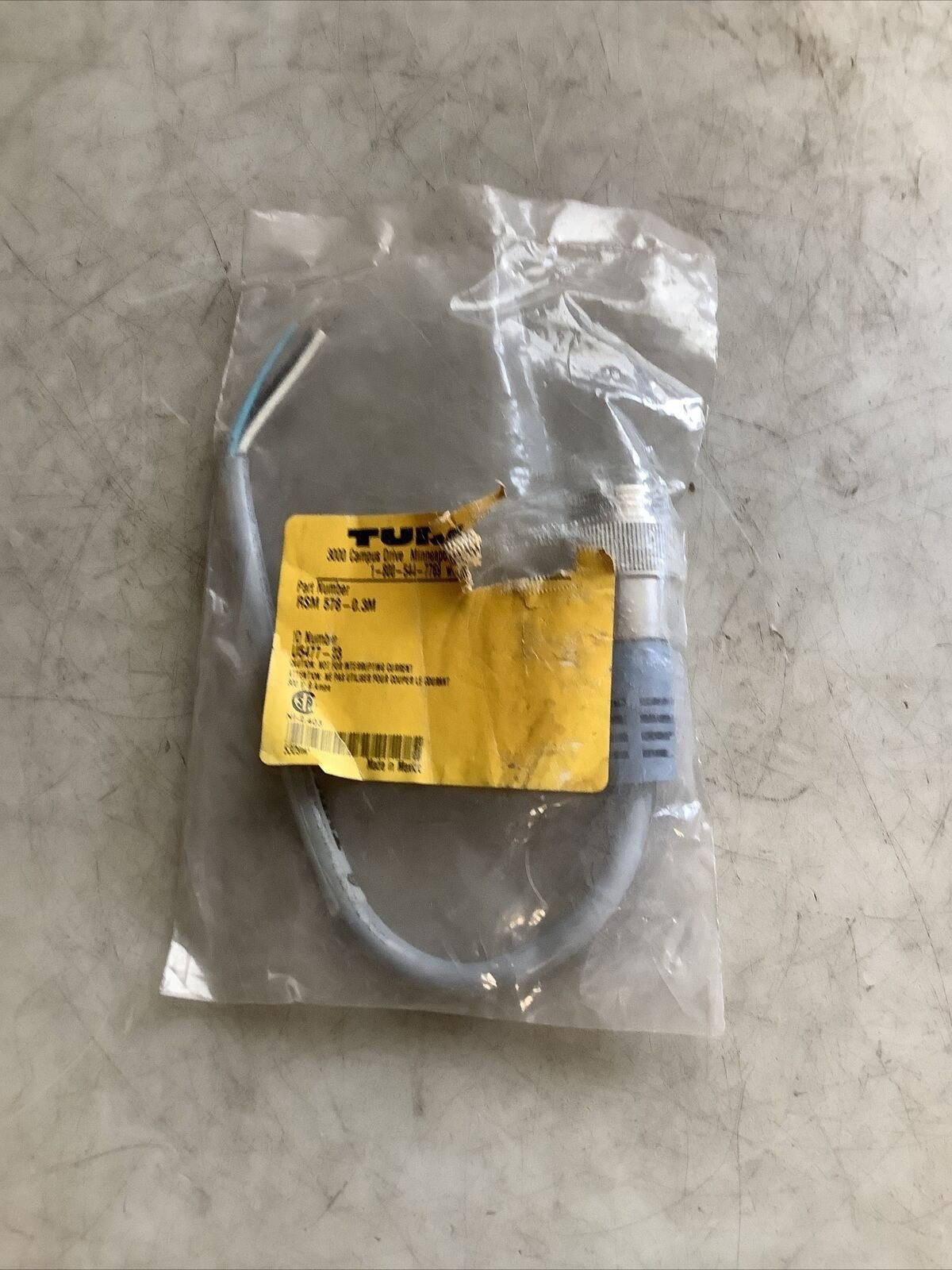 TURCK RSM 578-0.3M CABLE 0.3M 678