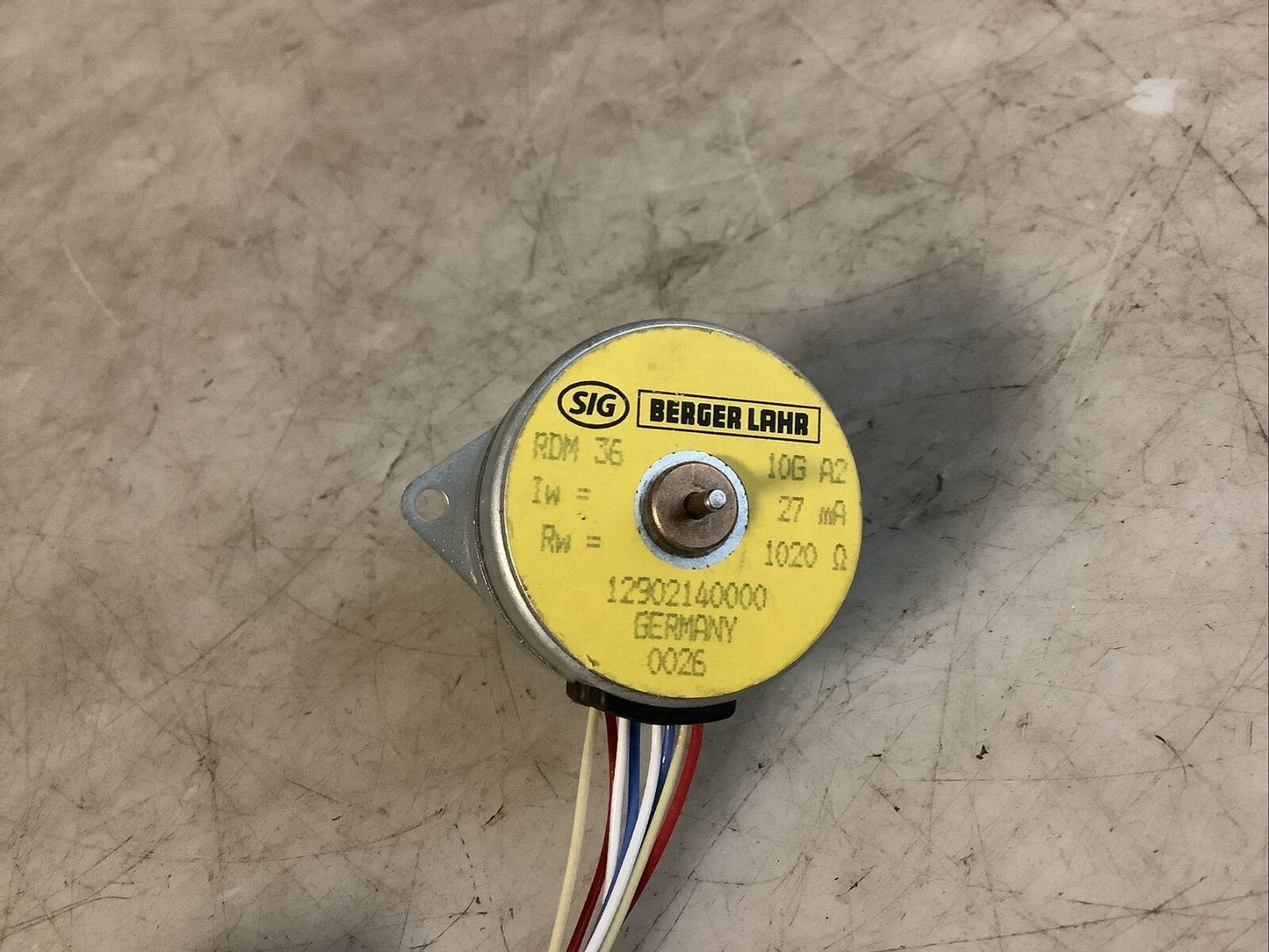 BERGER LAHR 12902140000 RDM 36/10G A2 MOTOR ASSEMBLY 27MA 1020OHMS 555