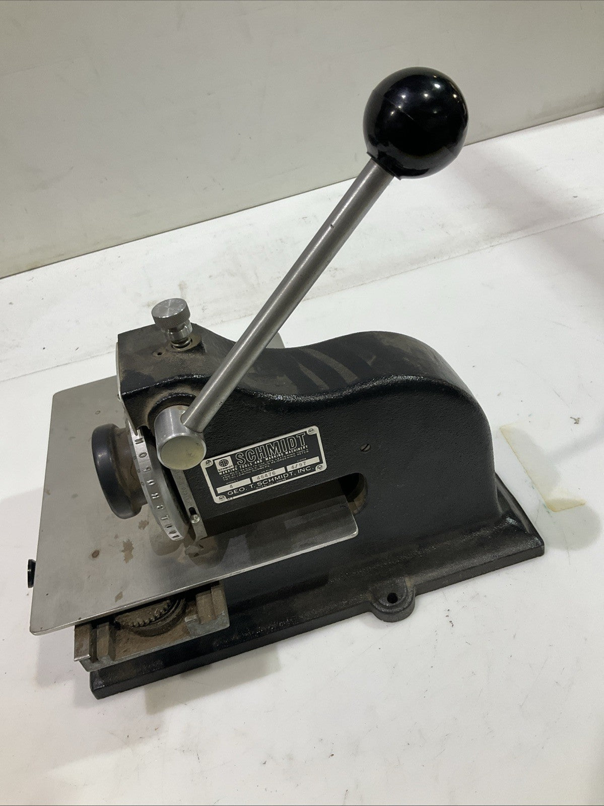 GTS-SCHMIDT  4149-B-D25  46476  4/97  MARKING  MACHINERY  NAMEPLATE  MODEL 4 T2M