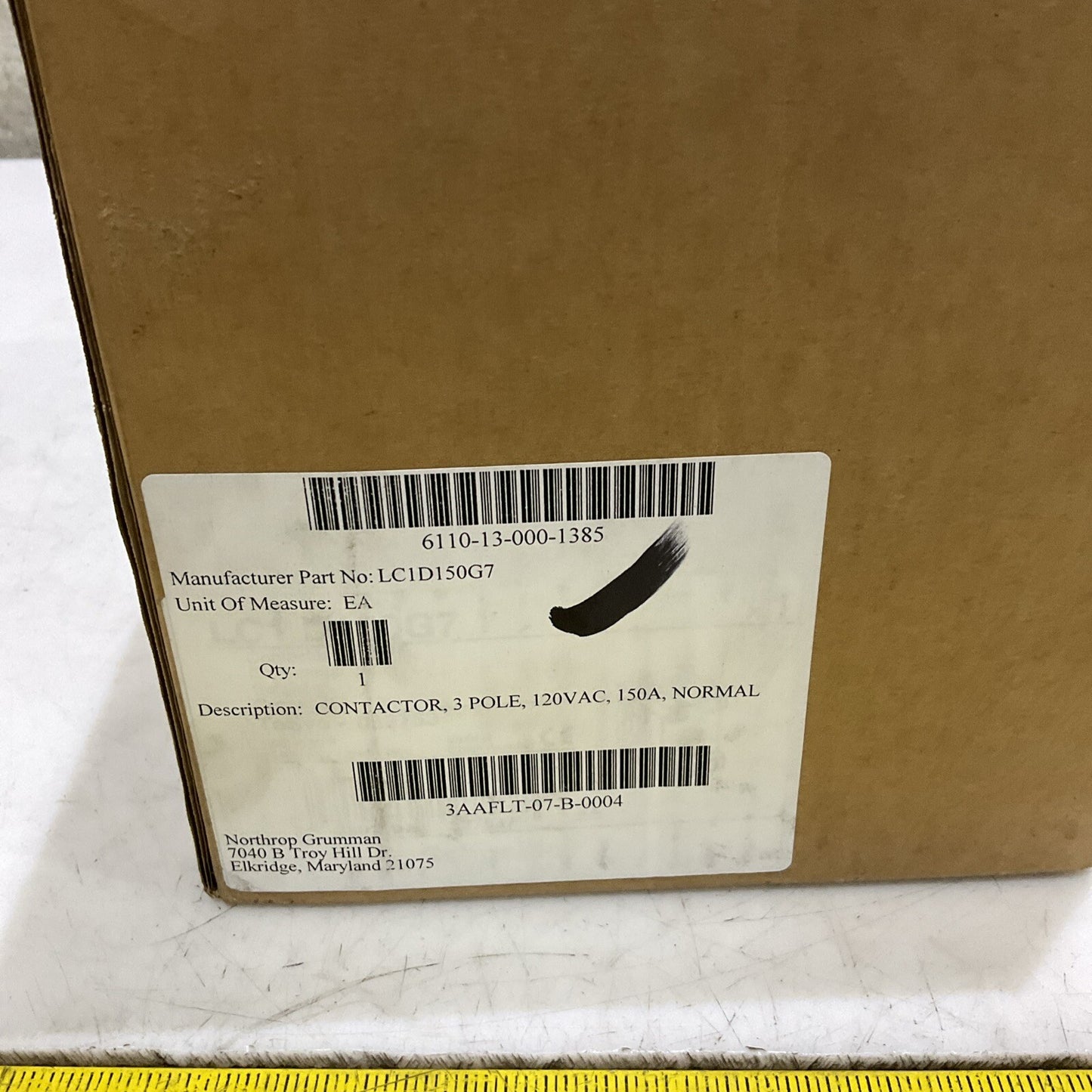 SCHEIDER ELECTRIC LC1D150 LA9D115603/604 CONTACTOR 3P 120V 150A U3S