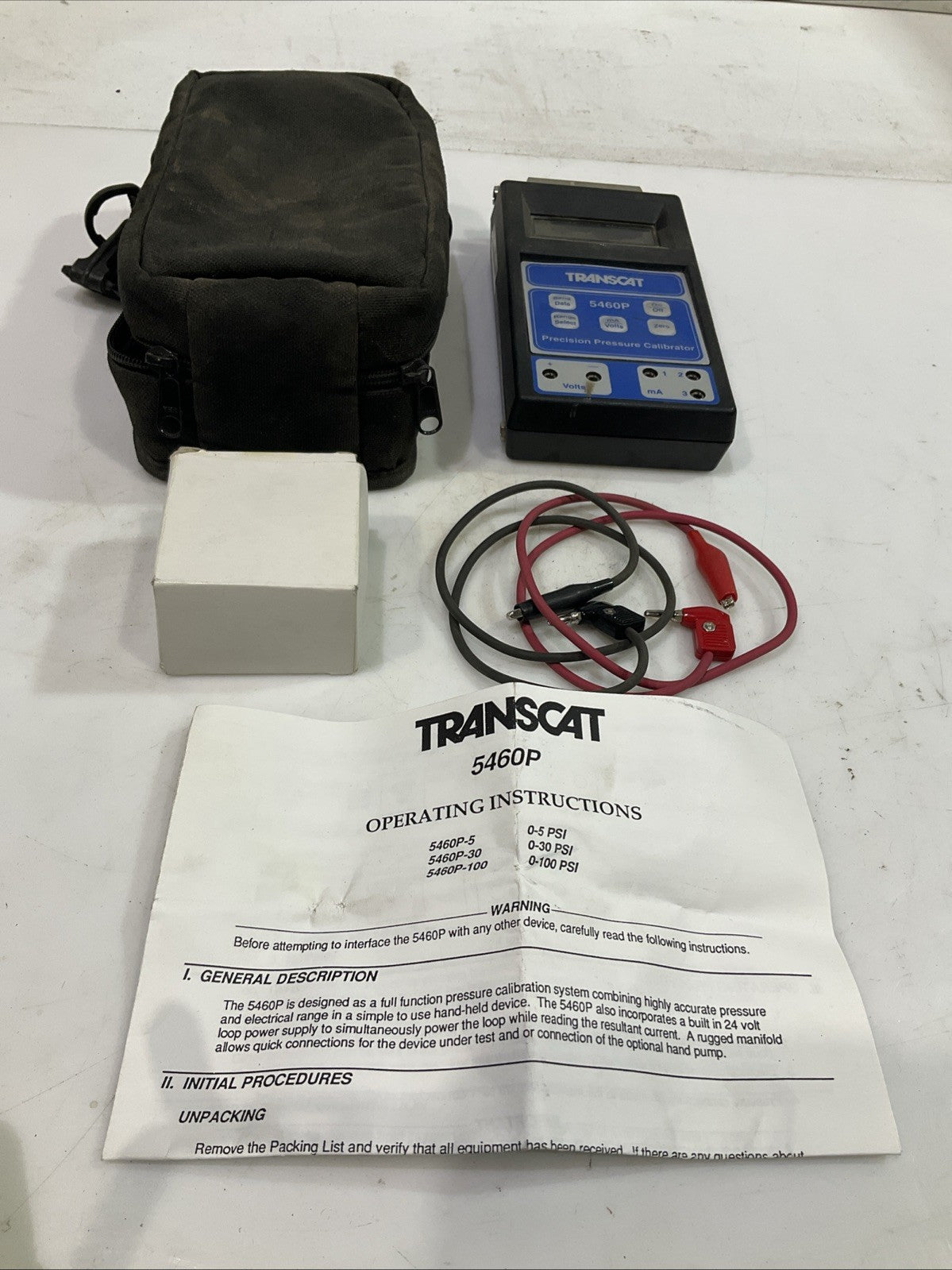 TRANSCAT   5460P  PRECISION PRESSURE CALIBRATOR T2M