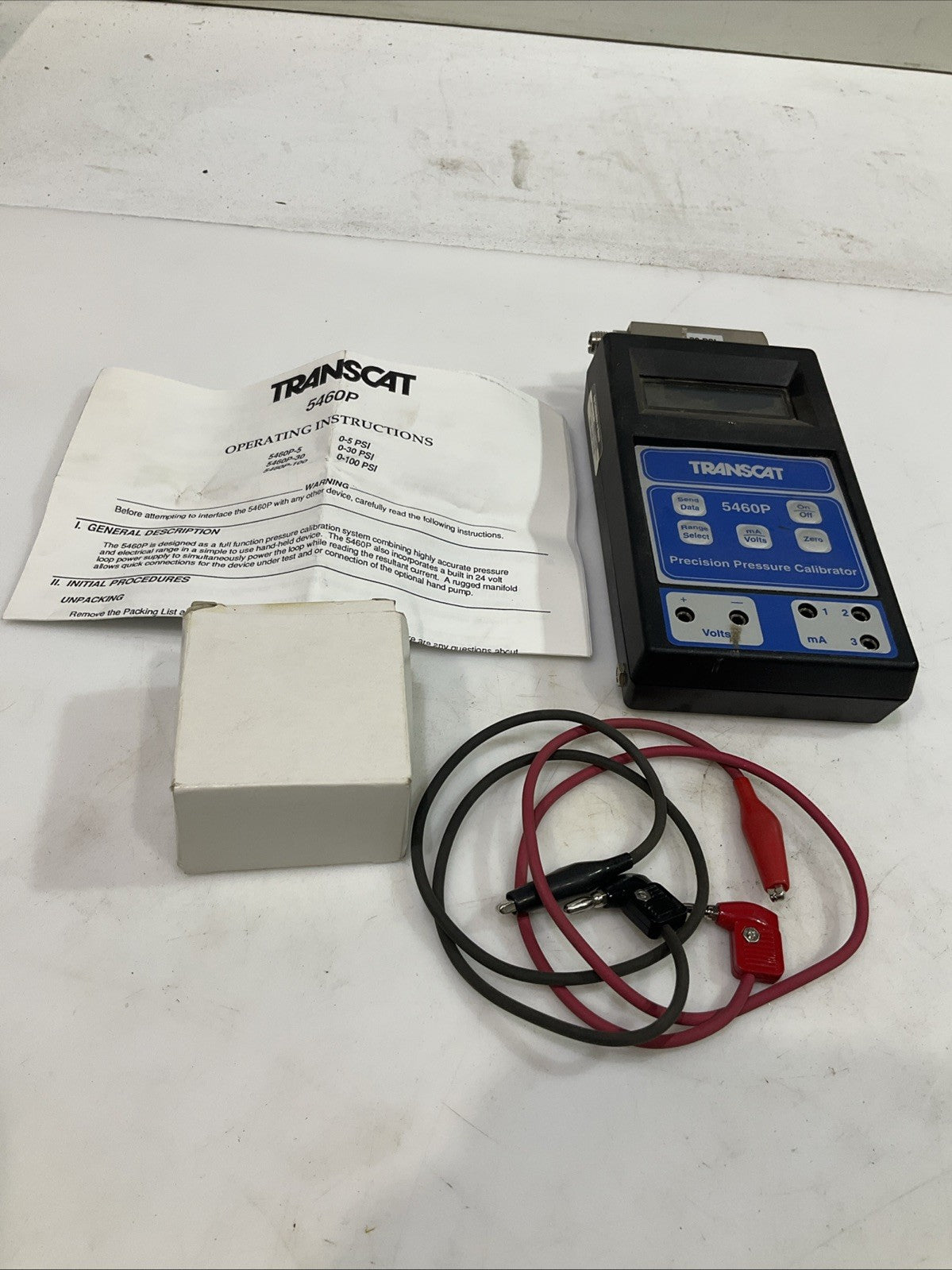 TRANSCAT   5460P  PRECISION PRESSURE CALIBRATOR T2M