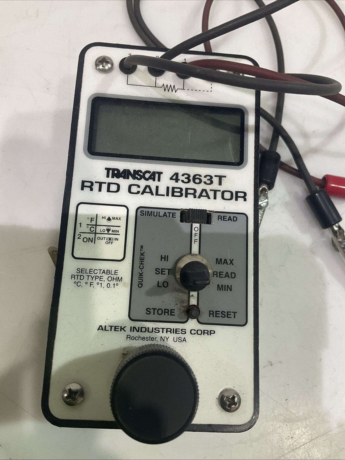 TRANSCAT  / ALTEK  4363T  RTD CALIBRATOR  T2M