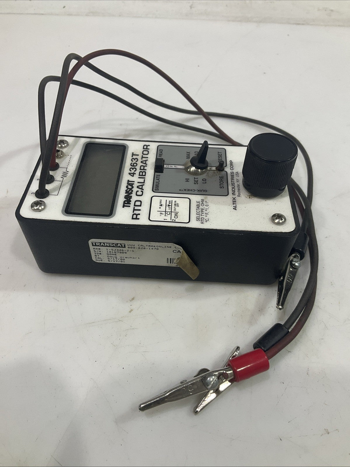 TRANSCAT  / ALTEK  4363T  RTD CALIBRATOR  T2M