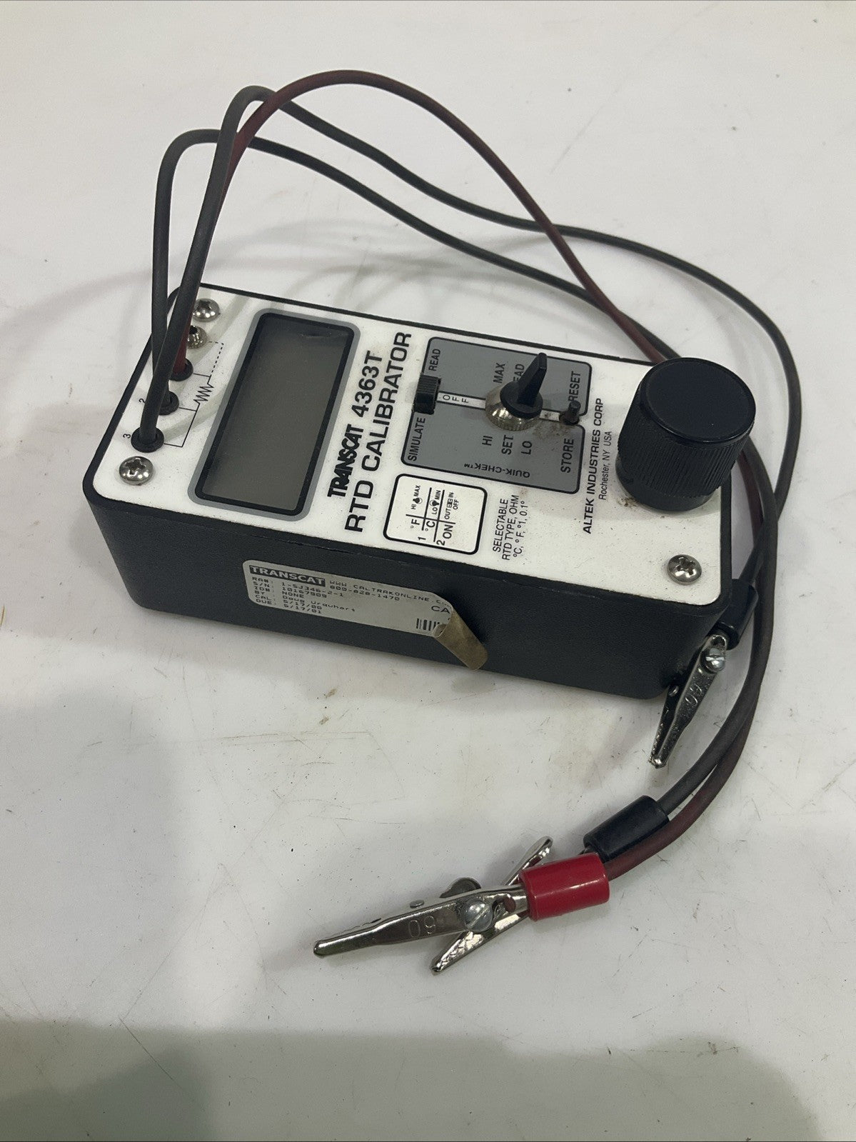 TRANSCAT  / ALTEK  4363T  RTD CALIBRATOR  T2M