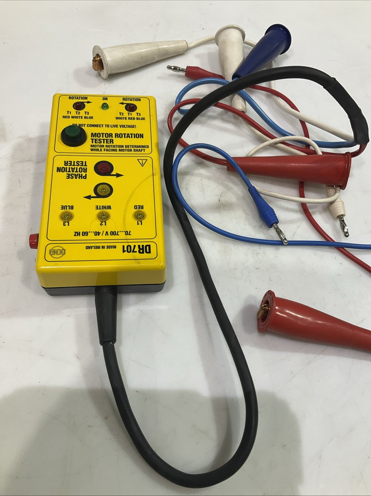 GREENLEE   DR701  PHASE  ROTATION  TESTER  AND SEQUENCE  INDICATOR  T2M