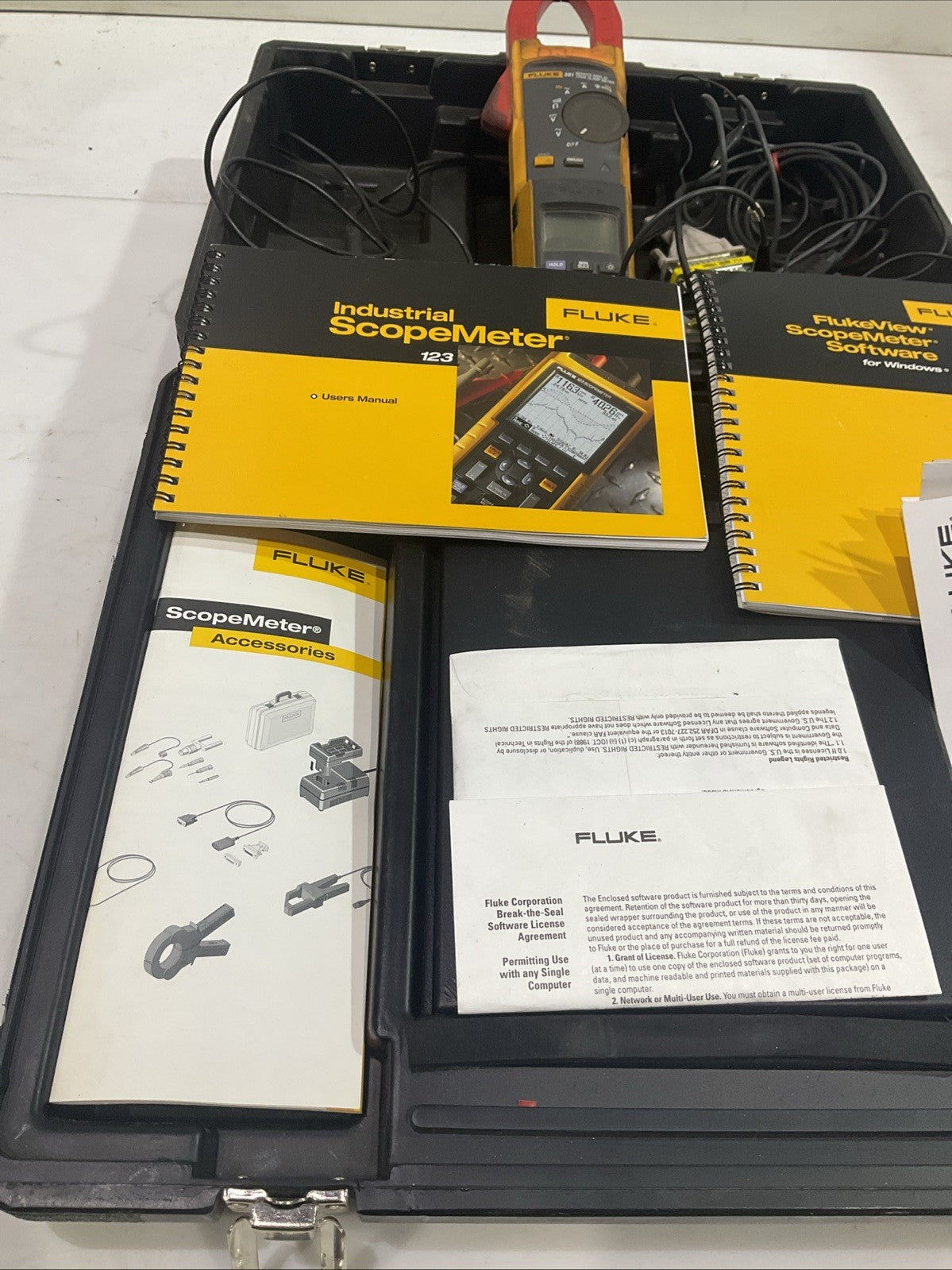 FLUKE  381  REMOTE  DISPLAY  TERMS CLAMP  METER  KIT  T2M