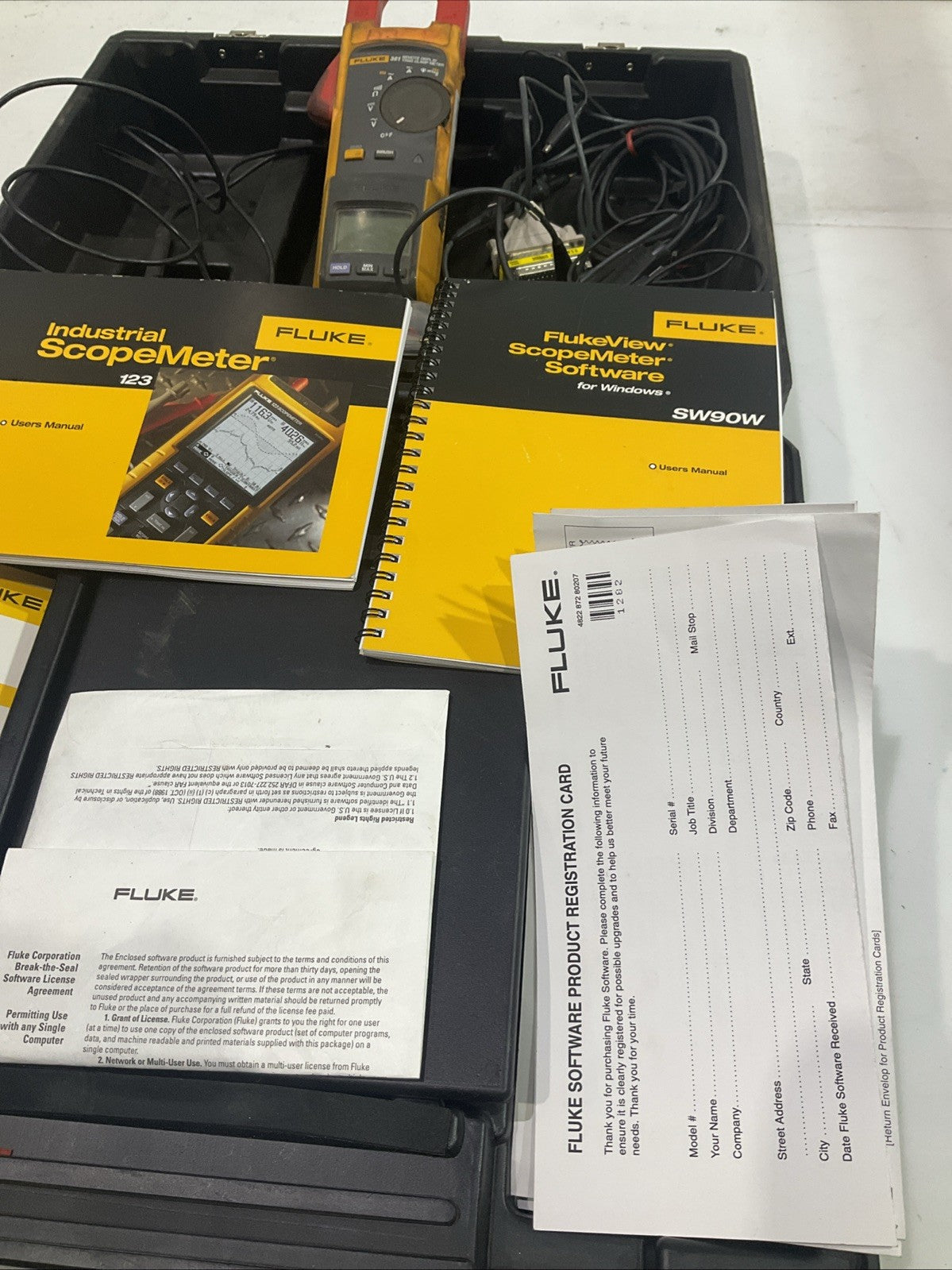 FLUKE  381  REMOTE  DISPLAY  TERMS CLAMP  METER  KIT  T2M