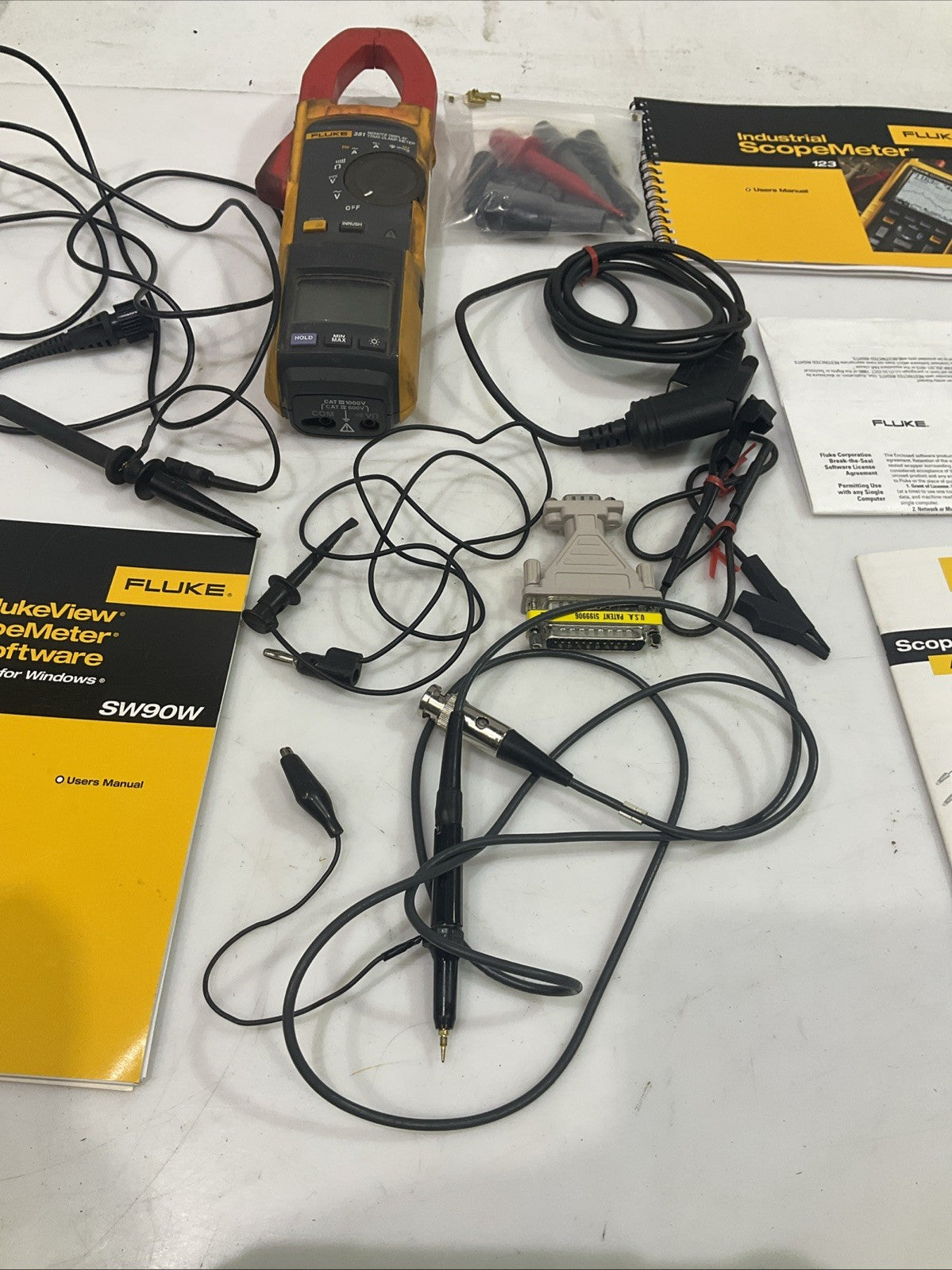 FLUKE  381  REMOTE  DISPLAY  TERMS CLAMP  METER  KIT  T2M