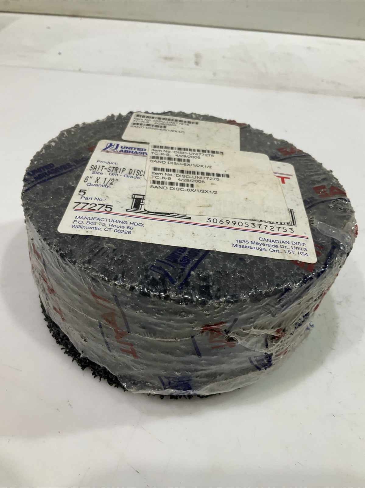 SAIT -STRIP  ARBOR  DISC  6X1/2X1/2  LOT OF  5 T2M