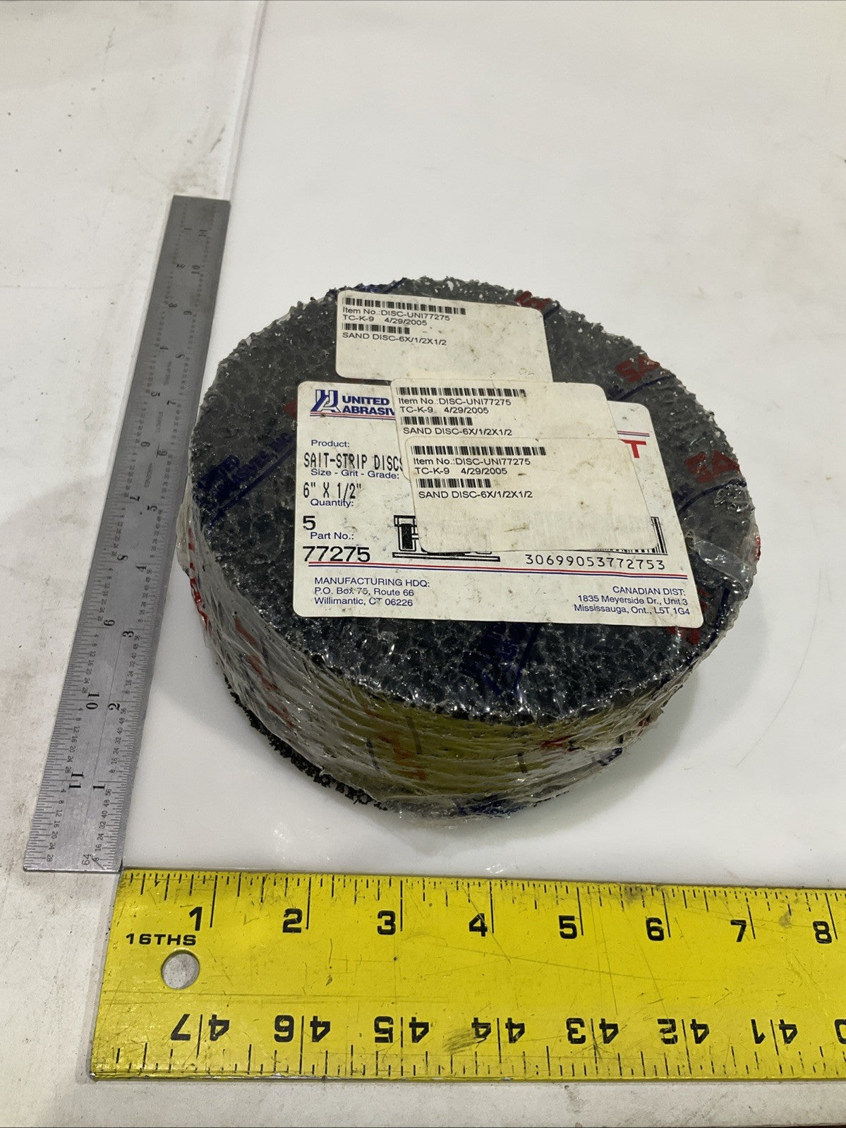 SAIT -STRIP  ARBOR  DISC  6X1/2X1/2  LOT OF  5 T2M