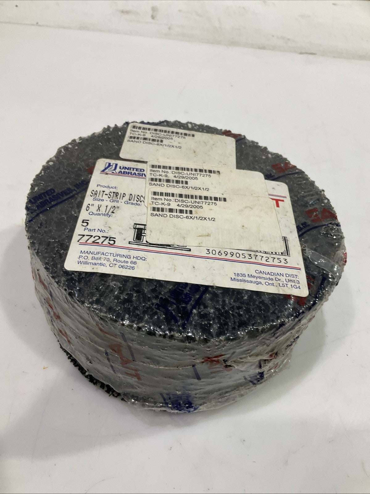 SAIT -STRIP  ARBOR  DISC  6X1/2X1/2  LOT OF  5 T2M