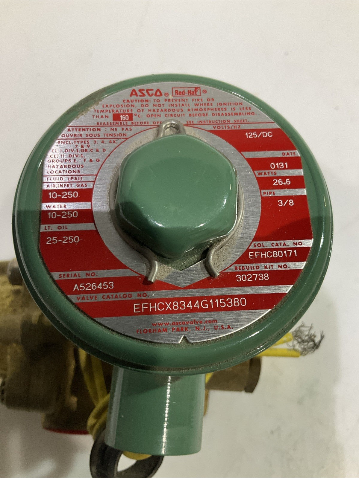 ASCO-RED HAT    EFHCX8344G115380  SOLENOID VALVE   T2M