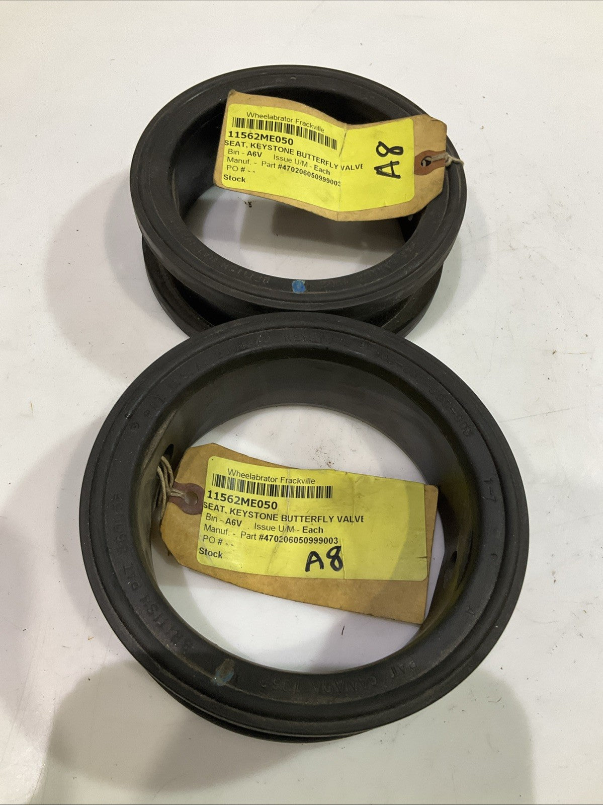 KEYSTONE   206-050-999-003  BUTTERFLY  VALVE  SEAT  EPDM  LOT OF 2  T2M