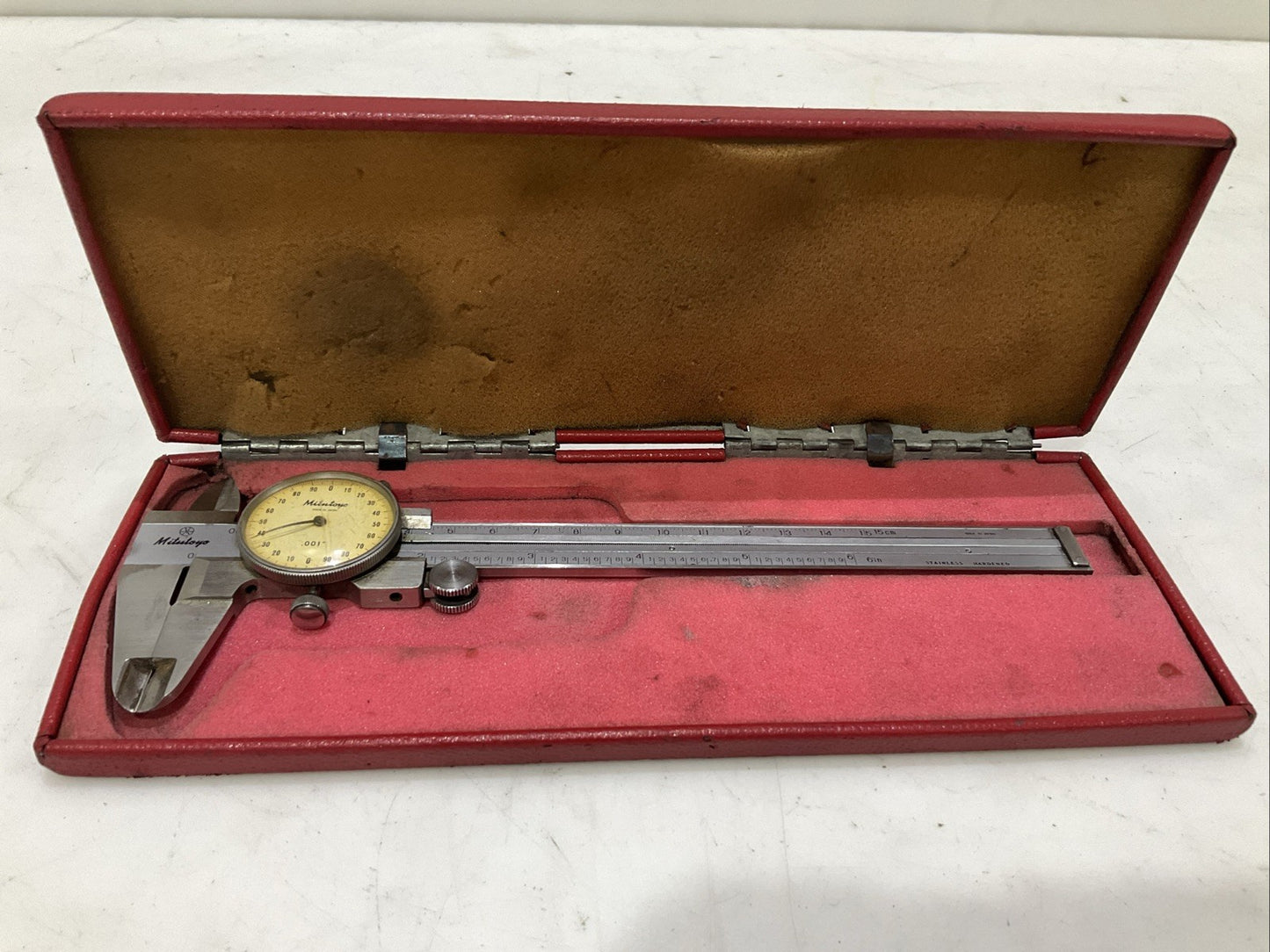 MITUTOYO TDA0012 SLIDE DIAL CALIPER 6 -.001 MACHINIST PRECISION TOOL T2M