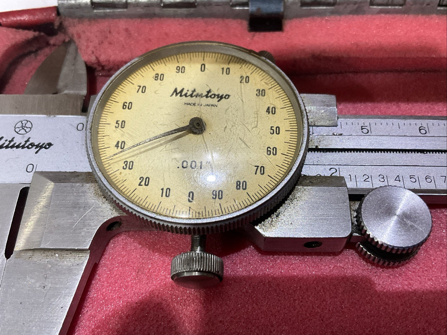 MITUTOYO TDA0012 SLIDE DIAL CALIPER 6 -.001 MACHINIST PRECISION TOOL T2M