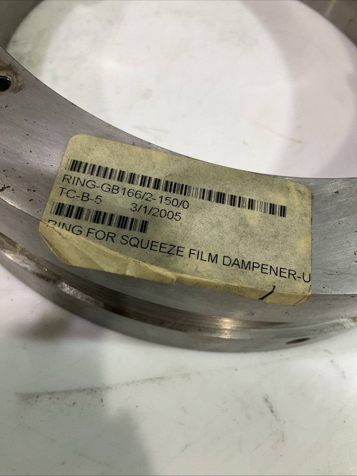 RING-GB166/2-150/0 GB10925/B A2GB166/2-TC-B-5 RING FOR SQUEEZE FILM DAMPENER T2M