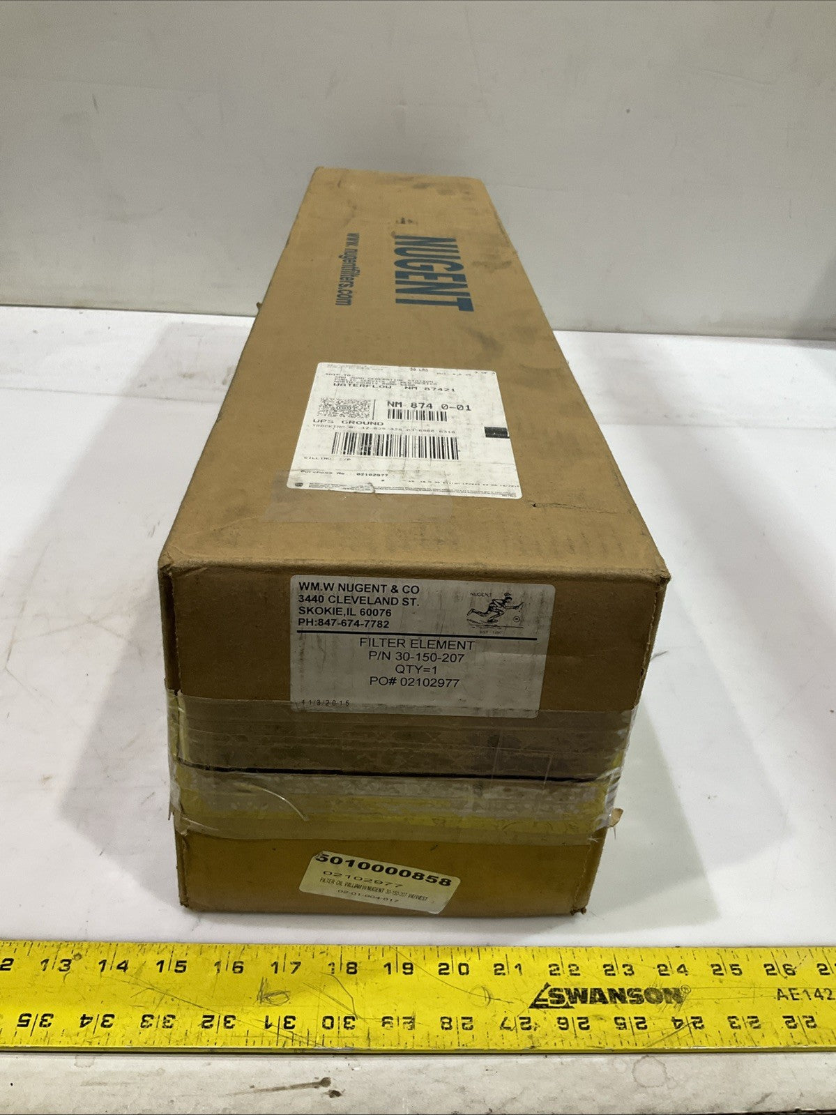 NUGENT  30-150-207   PO-02102977  FILTER ELEMENT  T2M