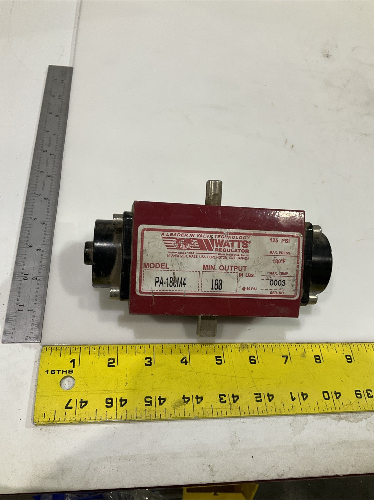 WATTS   PA-180M4  REGULATOR  125PSI   T2M