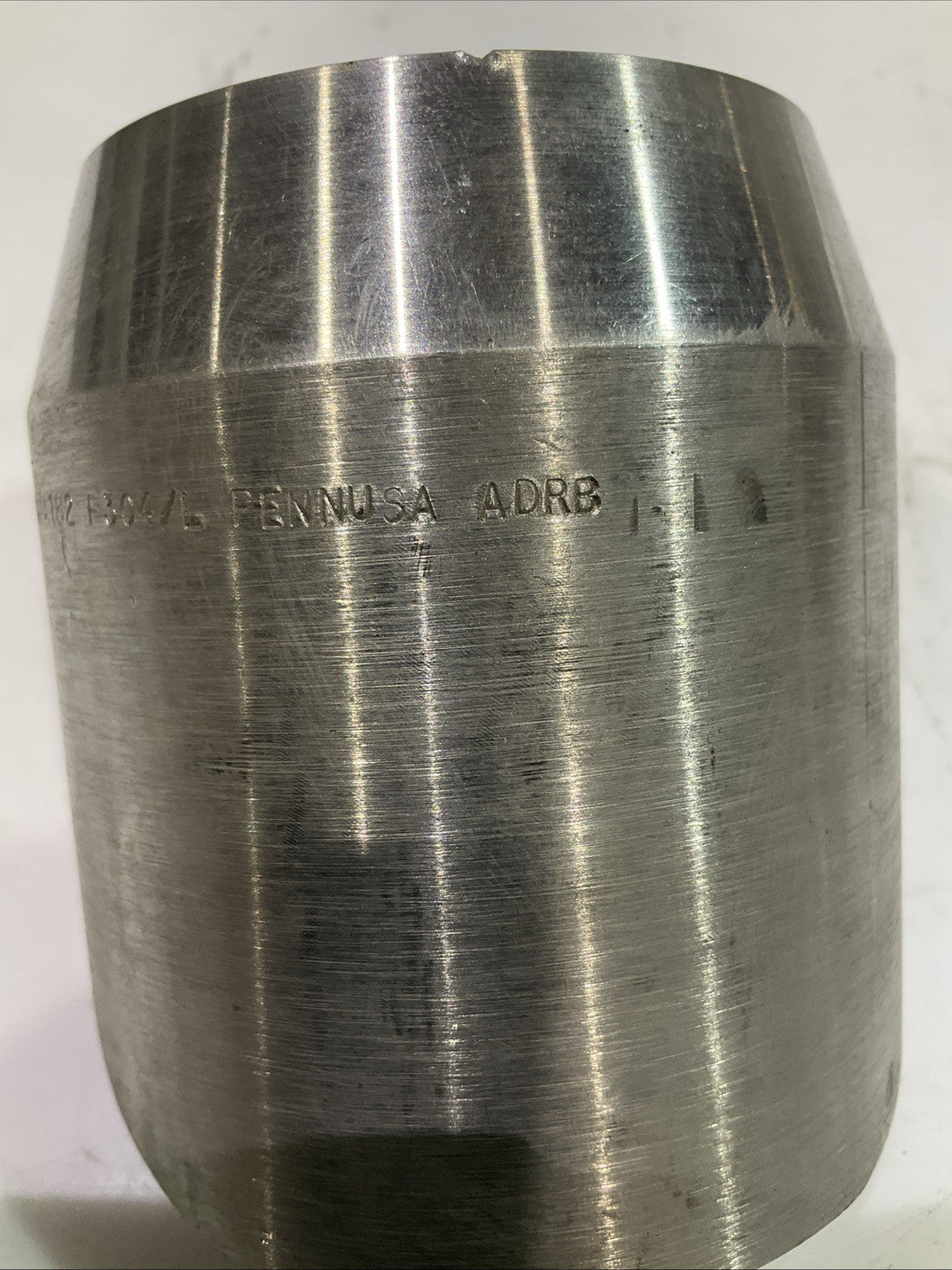 PENNUSA SA/A182F304/L  5= 4X2 3M  FORGED SOCKET  WELD FITTING TUBE LOT OF 2  T2M