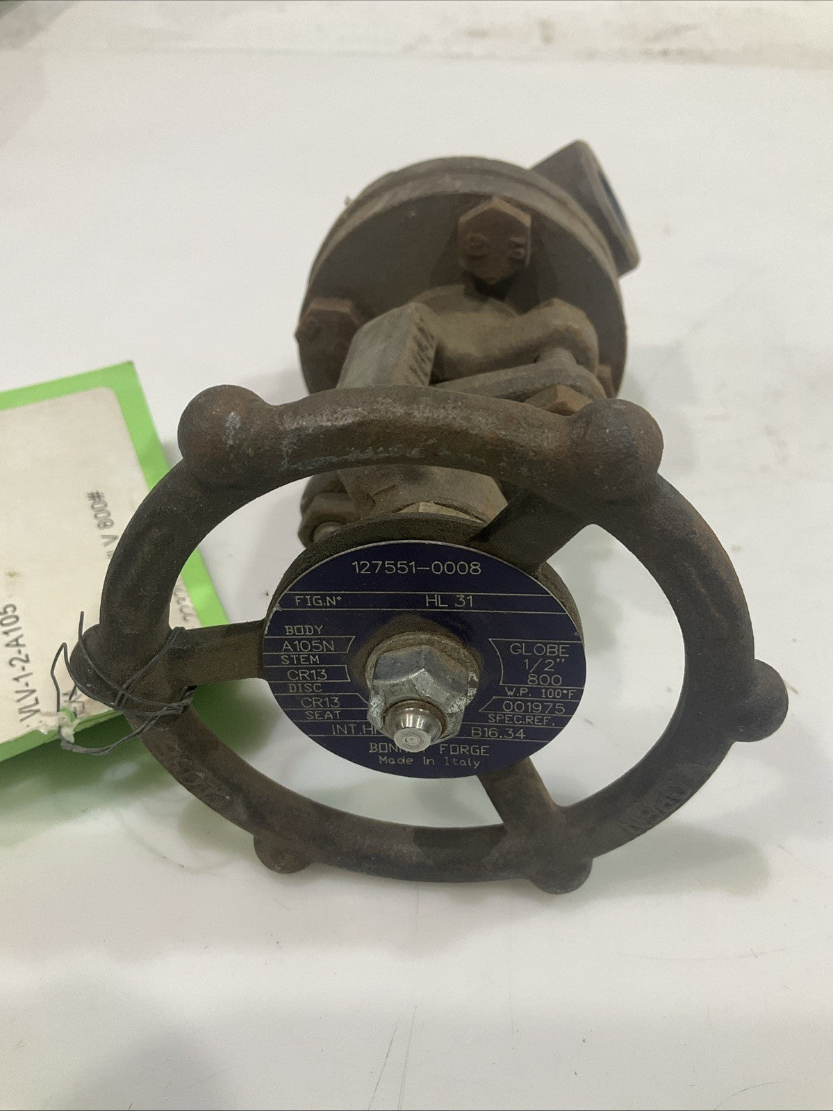 BONNEY FORGE HL31 127551-0008 1/2" THREADED GLOBE VALVE SOCKETWELD LOT OF 2 T2M