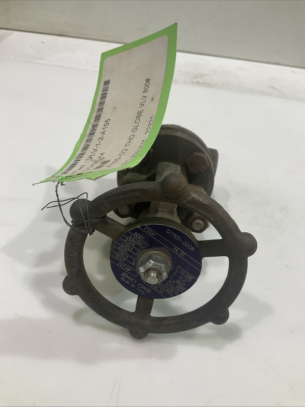BONNEY FORGE HL31 127551-0008 1/2" THREADED GLOBE VALVE SOCKETWELD LOT OF 2 T2M
