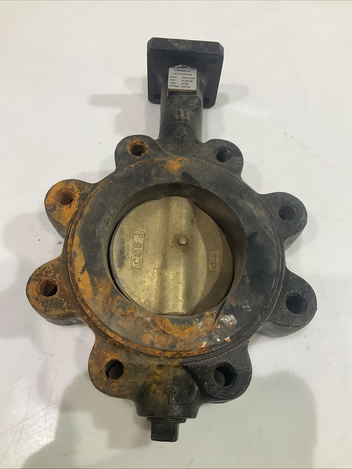 STOCKHAM  LG712-BS3-E-M LUG 4" BUTTERFLY  VALVE 200PSI T2M