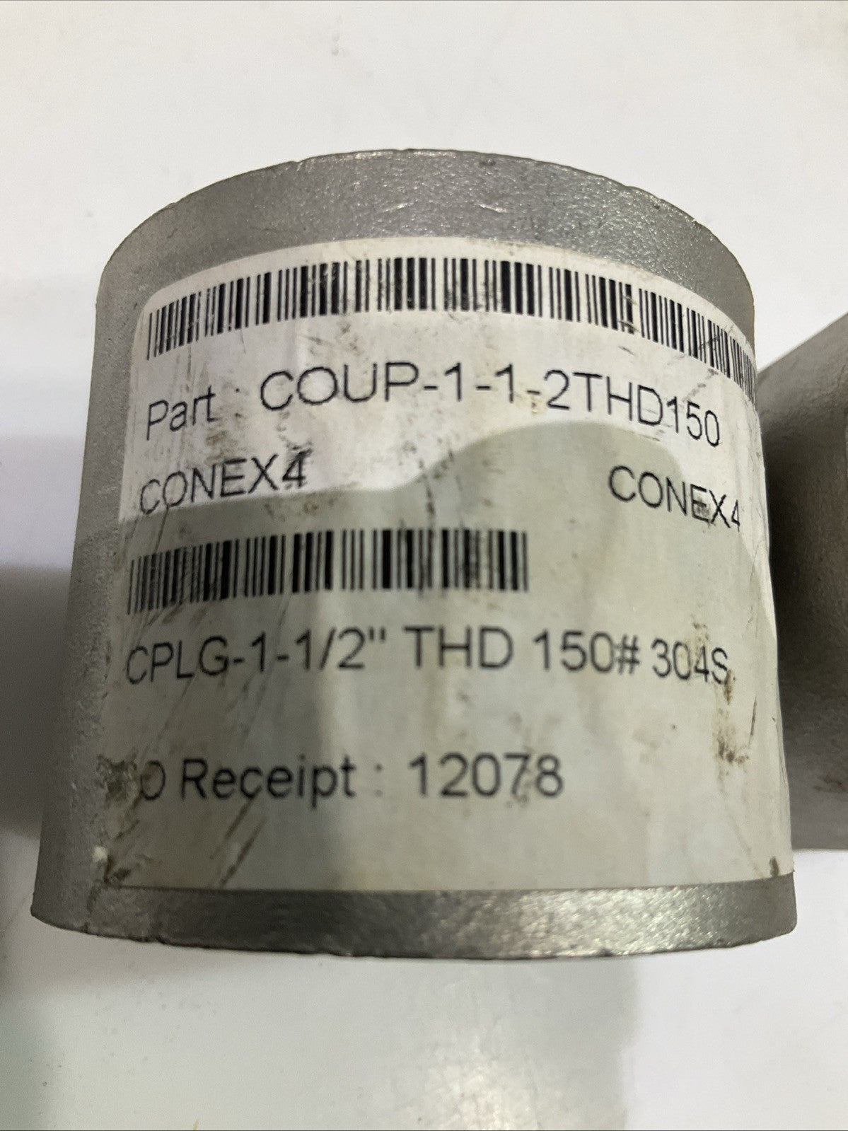 TAIWAN-SUF  304-1-1/2   THD  THREADED  STAINLESS STEEL COUPLING  LOT OF 3 T2M