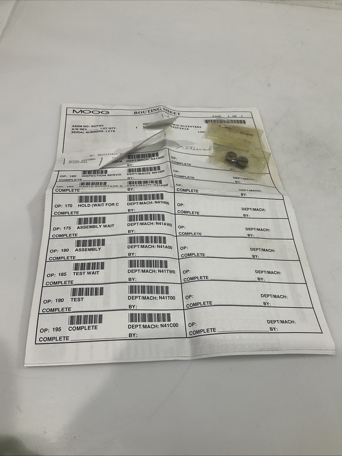 MOOG  E062F091A  SERVO  VALVE T2M