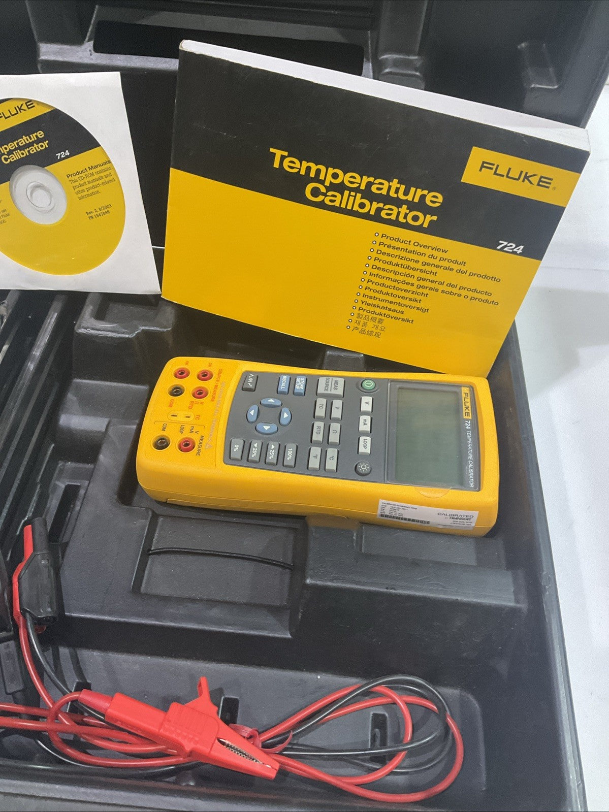FLUKE  724  TEMPERATURE CALIBRATOR  PROCESSOR T2M