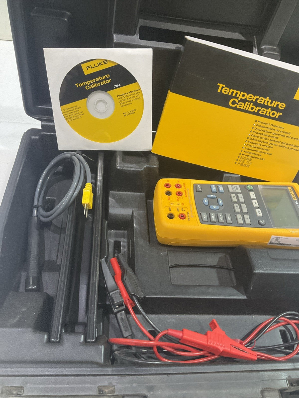 FLUKE  724  TEMPERATURE CALIBRATOR  PROCESSOR T2M