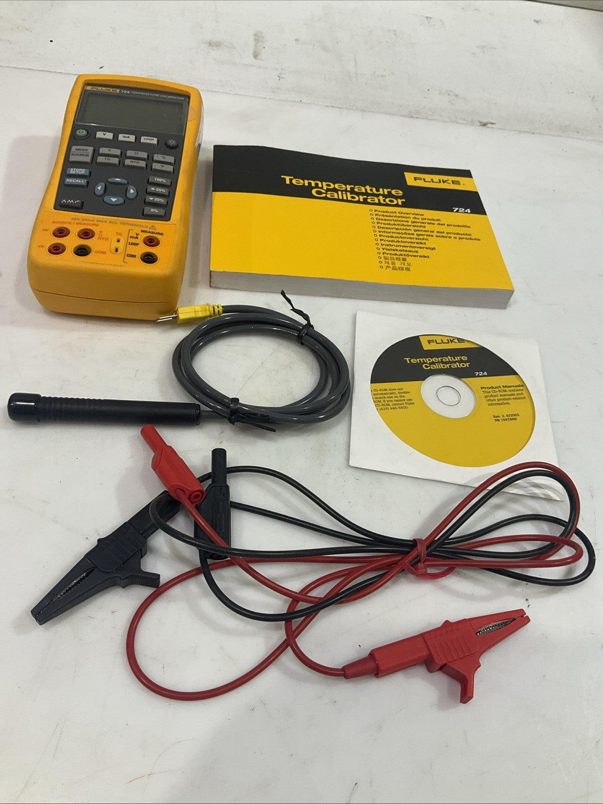 FLUKE  724  TEMPERATURE CALIBRATOR  PROCESSOR T2M