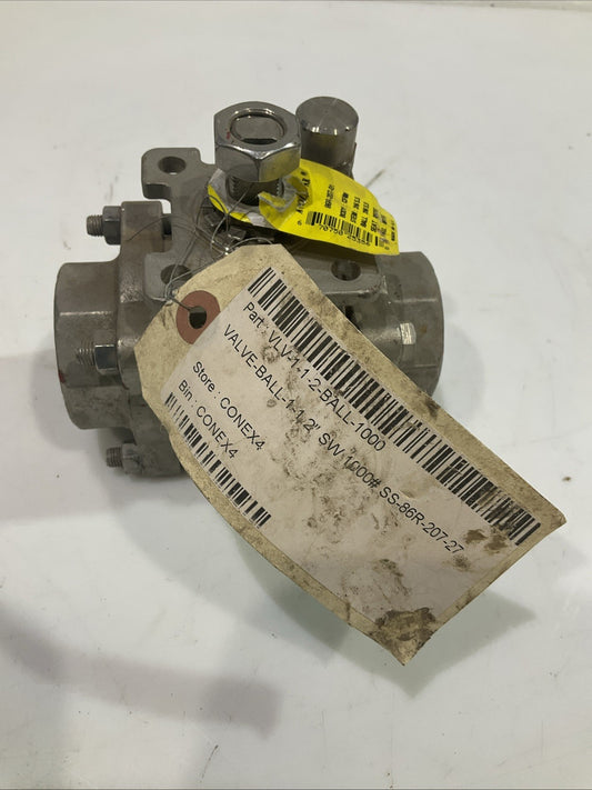 APOLLO 86R-207-01 BALL  VALVE SOCKETWELD END 1-1/2  V2M