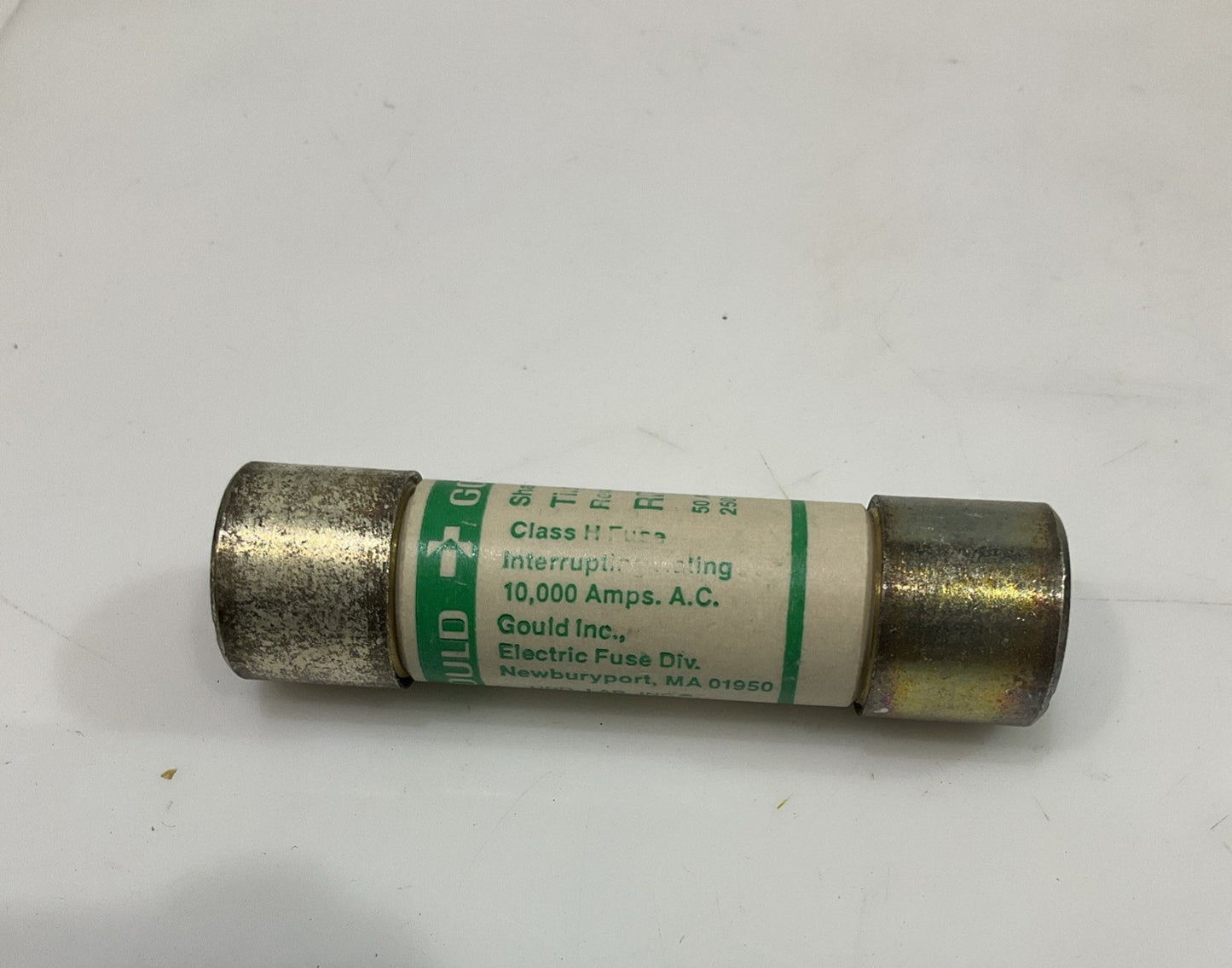GOULD SHAWMUT  RF50  TIME DELAY RENEWABLE FUSE CLASS  H 250VAC  LOT OF 5 Y2M