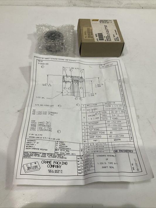 JOHN CRANE  MO2764  SEAL  HEAD ASSEMBLY  TYPE 8-1SIZE  1.25IN  Y2M