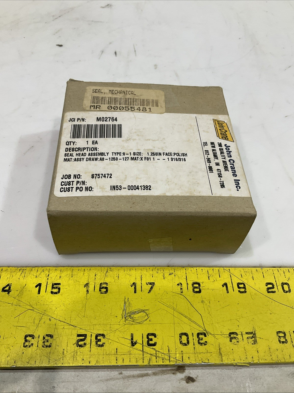 JOHN CRANE  MO2764  SEAL  HEAD ASSEMBLY  TYPE 8-1SIZE  1.25IN  Y2M