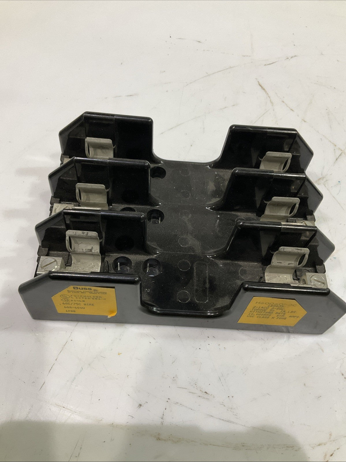 BUSS  H60060-3C FUSE BLOCK  HOLDER  60C/75  T2M
