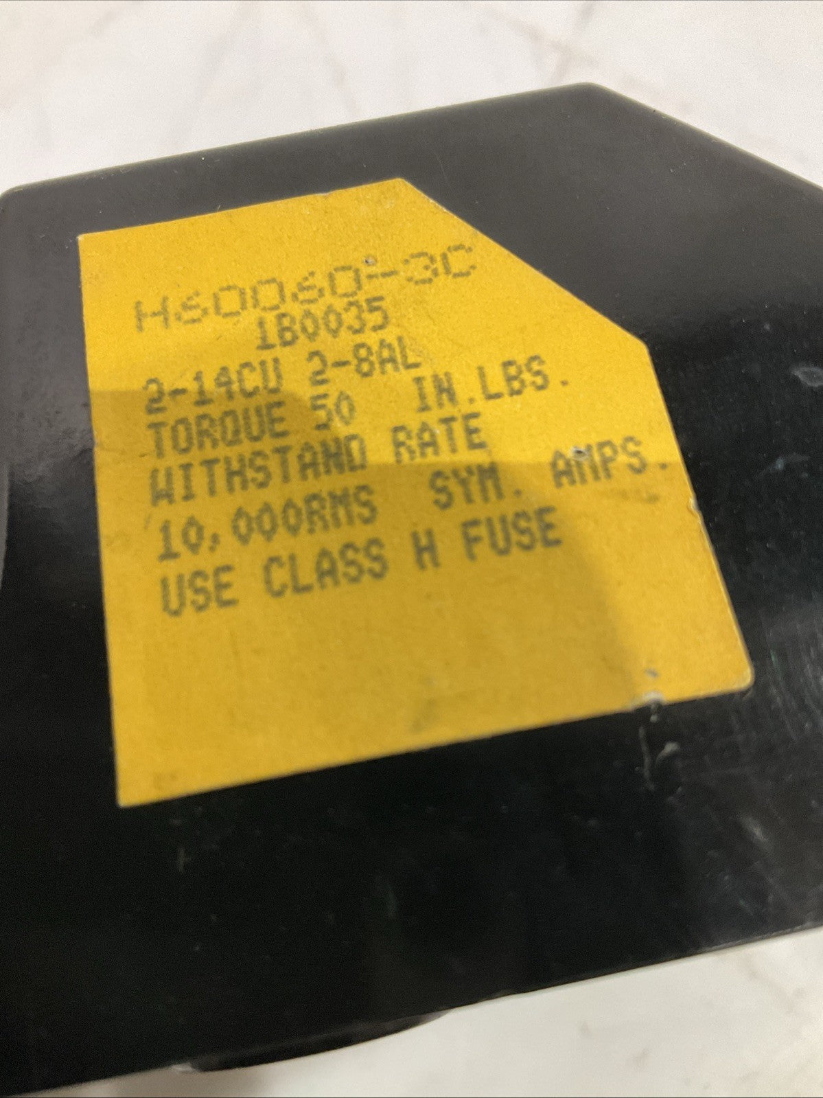 BUSS  H60060-3C FUSE BLOCK  HOLDER  60C/75  T2M