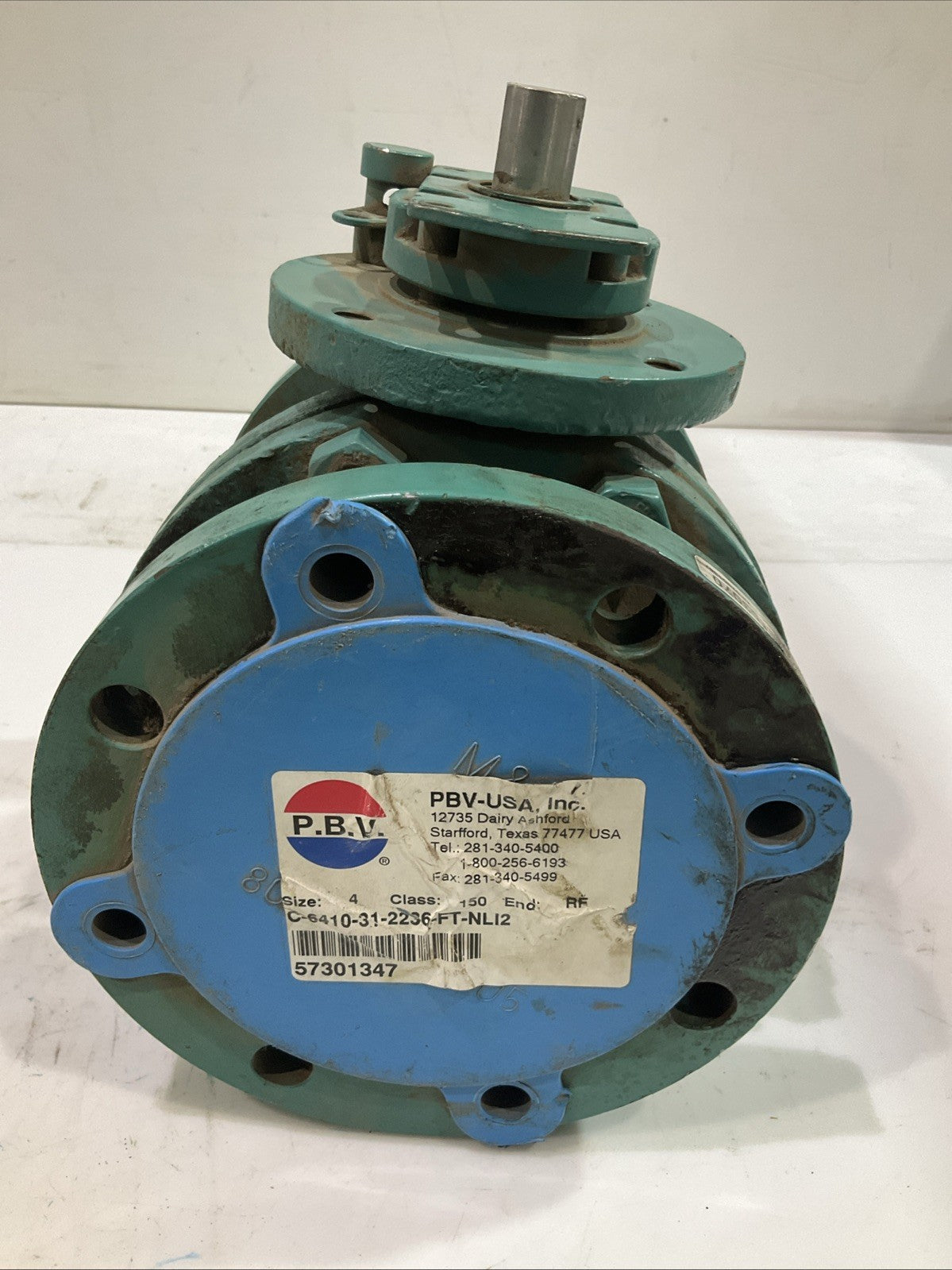 PBV-USA  C-8410-31-2250-FT-ML2  BALL VALVE  SIZE 4  V2M