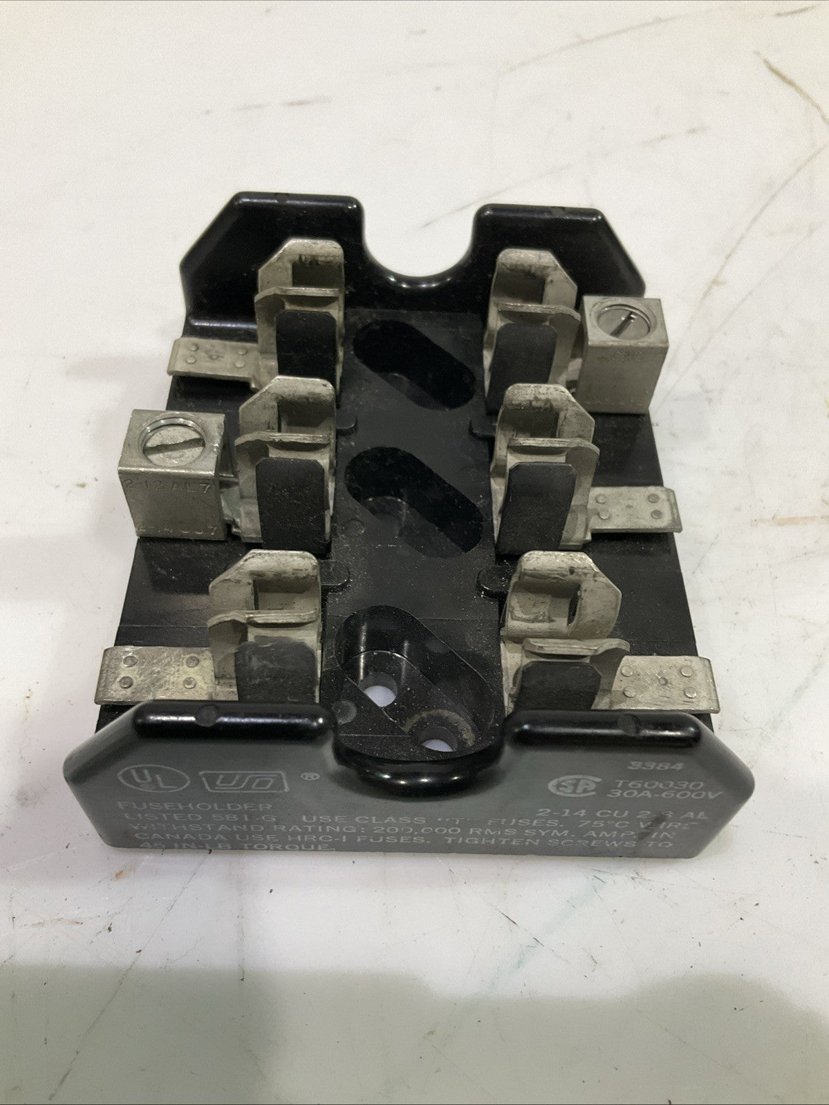 BUSSMANN  T60030 30A-600V  OPEN  HOUSEHOLDER BLOCK   T2M  ￼