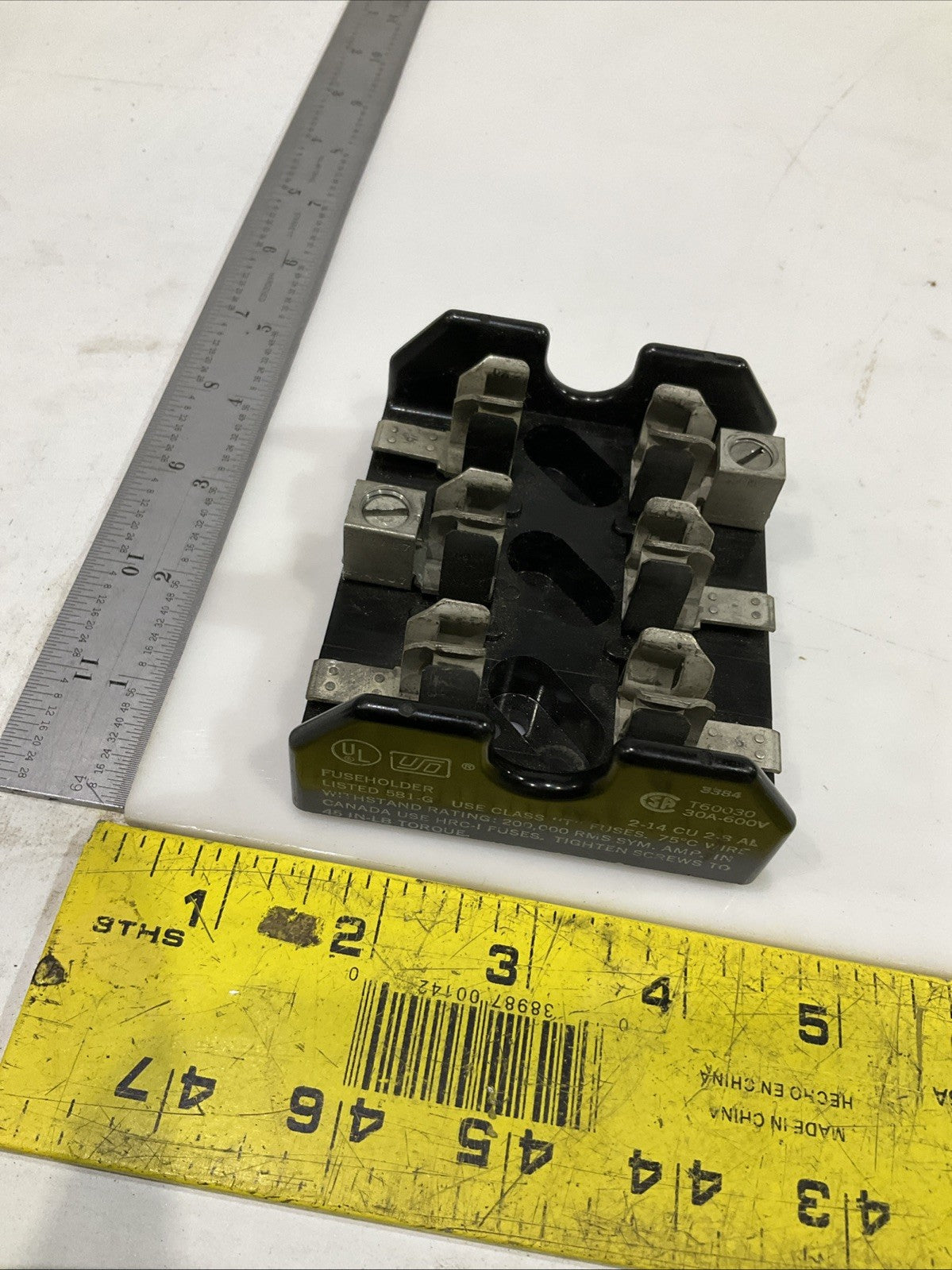 BUSSMANN  T60030 30A-600V  OPEN  HOUSEHOLDER BLOCK   T2M  ￼