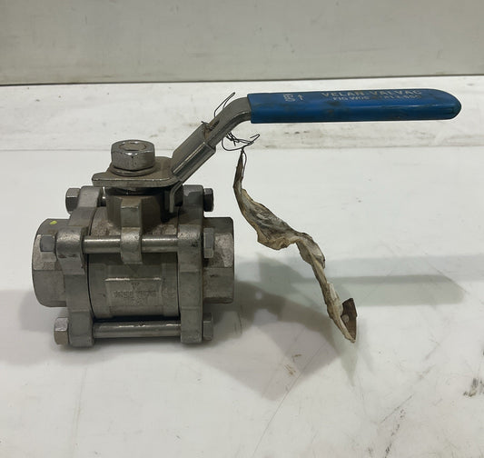 VELAN-VALVAC  1" V3P100  1000 WOG CF8M  BALL VALVE   V2M